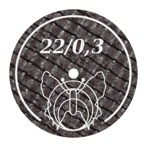 WHITE Butterfly Disc 22 x 0.3 (10 Pack)